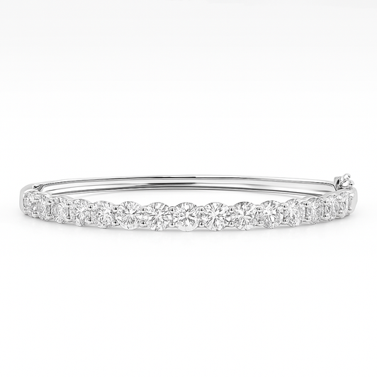 Exquisite Light Luxury 18K Gold Lab-Grown Bracelet 2.0ct D VS1 IGI