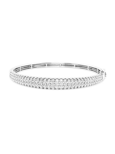 Luxury Group Inlaid 18K Gold Lab-Grown Bracelet 3.0ct D VS1 IGI Luxury Group Inlaid 18K Gold Lab-Grown Bracelet 3.0ct D VS1 IGI