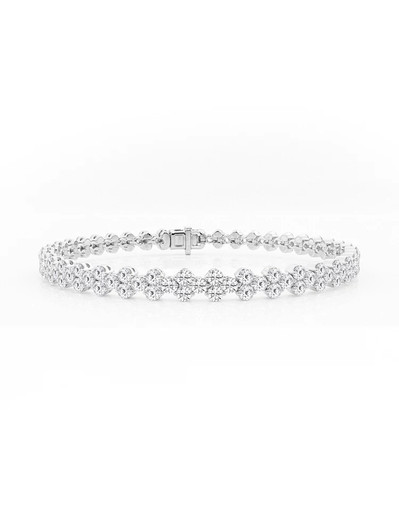 Light Luxury Banquet 18K Gold Lab-Grown Bracelet 3.0ct D VS1 IGI Light Luxury Banquet 18K Gold Lab-Grown Bracelet 3.0ct D VS1 IGI