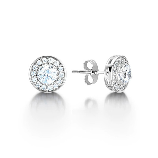 Round 18K Gold Lab-Grown Diamond Earring 1.5ct IGI Round 18K Gold Lab-Grown Diamond Earring 1.5ct IGI