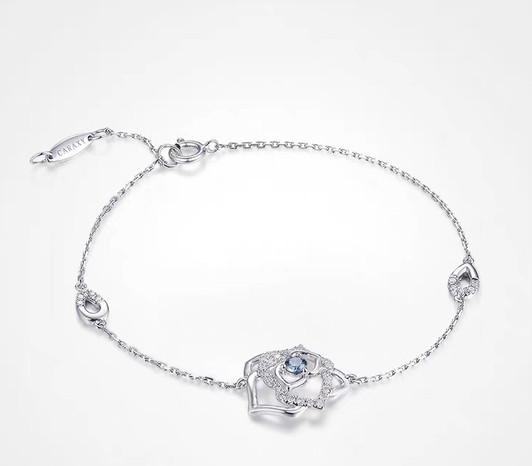 Colorful Rose Lab-Grown Diamond Bracelet 0.25ct IGI Colorful Rose Lab-Grown Diamond Bracelet 0.25ct IGI