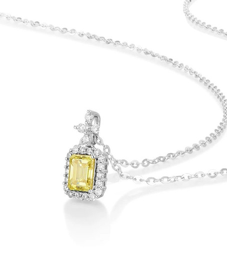 Streamer 18K Gold Lab-Grown Diamond Necklace 0.3ct IGI Streamer 18K Gold Lab-Grown Diamond Necklace 0.3ct IGI