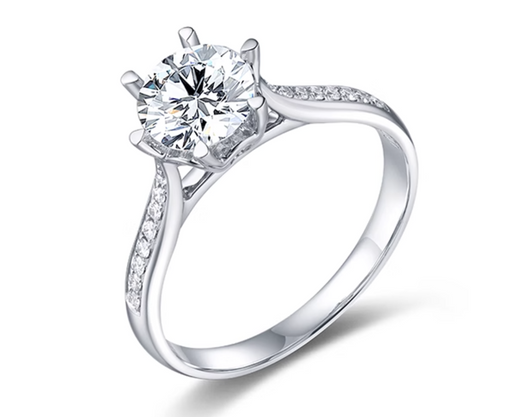 Luxury Group Setting Lab-Grown Diamond Engagement Ring 6 Claw 1ct Luxury Group Setting Lab-Grown Diamond Engagement Ring 6 Claw 1ct