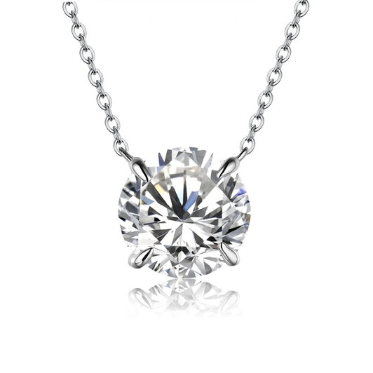 Sparkling Moissanite Collier Necklace Sparkling Moissanite Collier Necklace