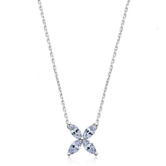 Radiant Four Cut Marquise Collier Necklace