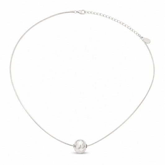 Silver-Tone Beaded Pendant Necklace for Women product image