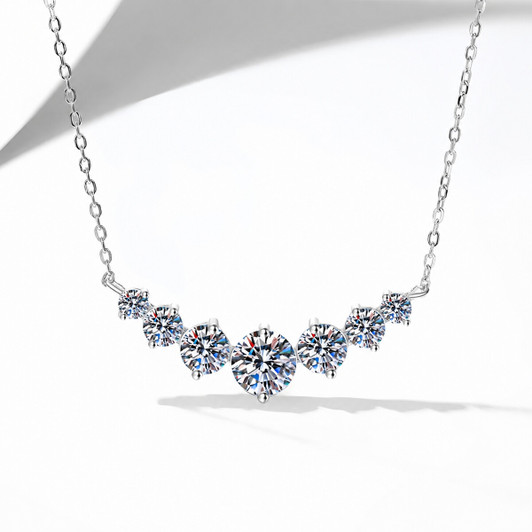 Square Cubic Zirconia Pendant Necklace for Women product image