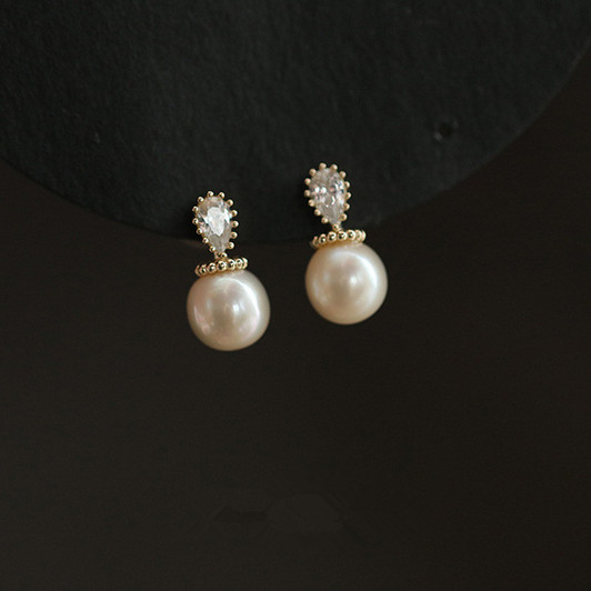 Pearl Earrings for Women – Silver Tone Stud product image