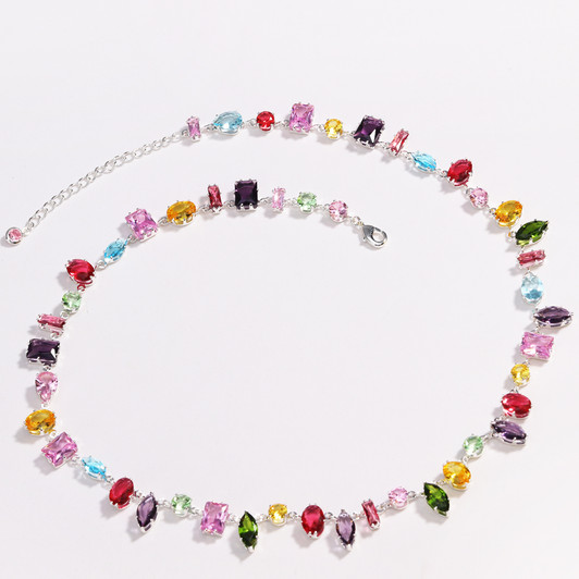 Zircon Necklace for Women – Silver Tone product image