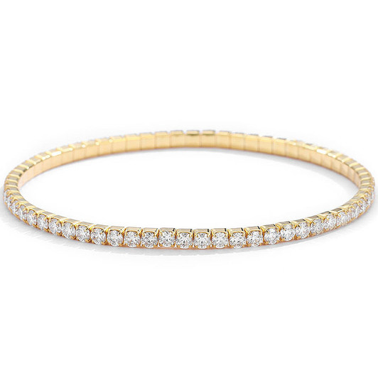 Nora Moissanite Tennis Bracelet for Women – Gold Tone