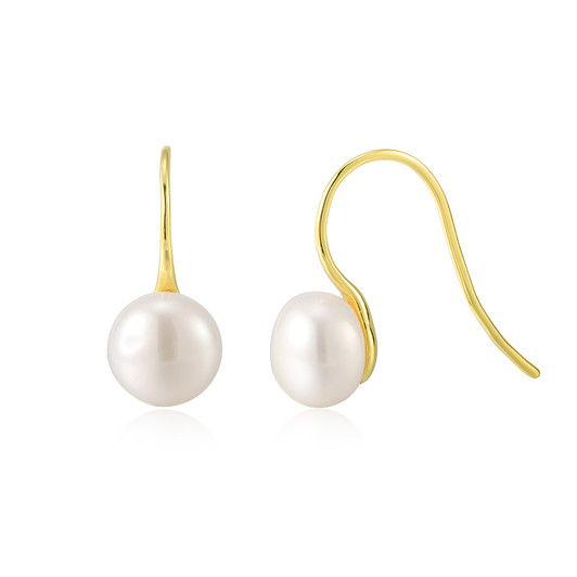 Kaia Freshwater Pearl Statement Earrings for Women – Silver Tone