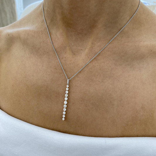 Yellow gold-tone tassel necklace