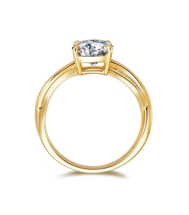 Mobius Series Lab-Grown Diamond Engagement Ring 4 Claw