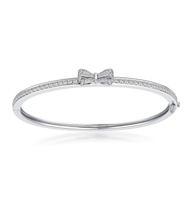 Cluster Set 18K White Gold Lab-Grown Diamond Bracelet 1ct D VS1 IGI