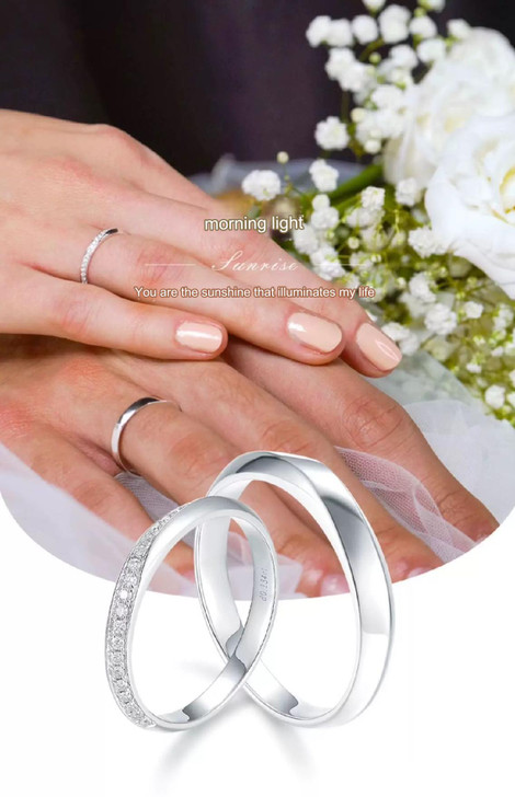 Neat Diagonal Design Lab-Grown Diamond Wedding Ring Men