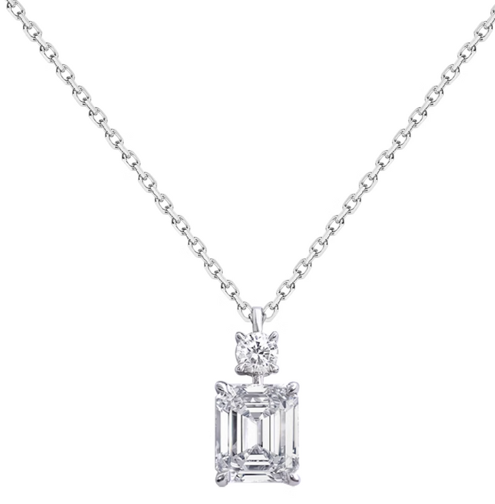 Perfume Bottle 18K White Gold Lab-Grown Diamond Necklace 1ct D VS1 IGI