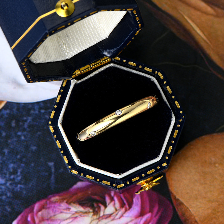 Sparkling Droplets Moissanite Ring