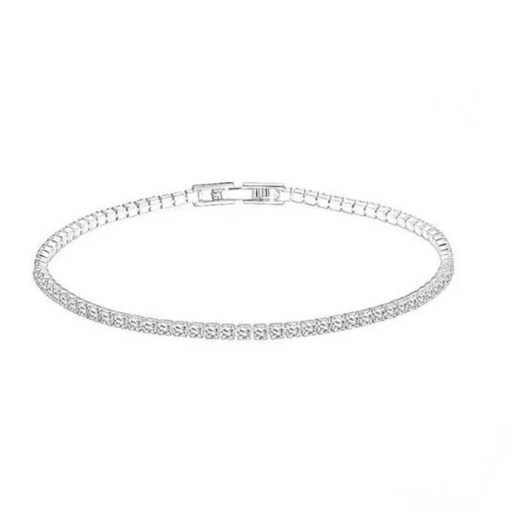 Cleo silver tone tennis bracelet