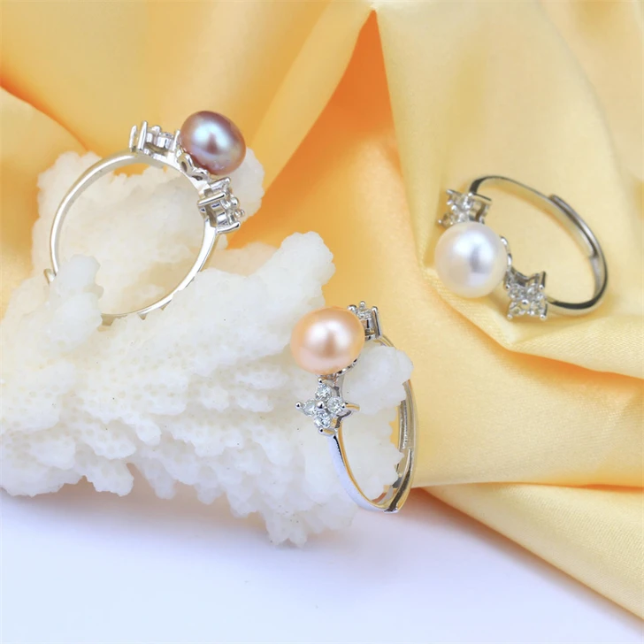 EONCO Opaline Pearl Ring for Women