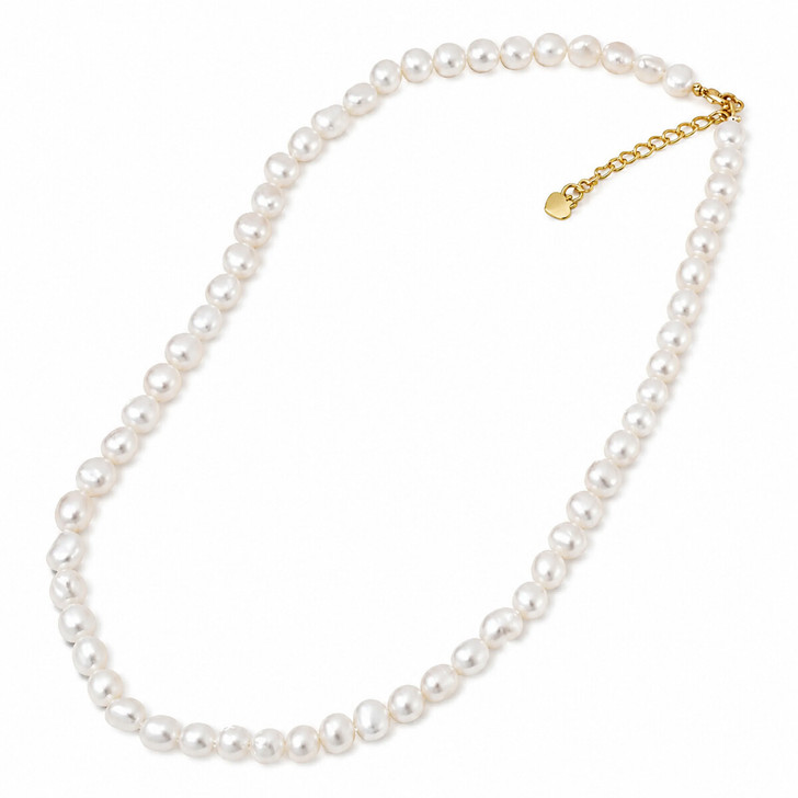 Black Baroque Freshwater Pearl Choker Necklace 8–9mm