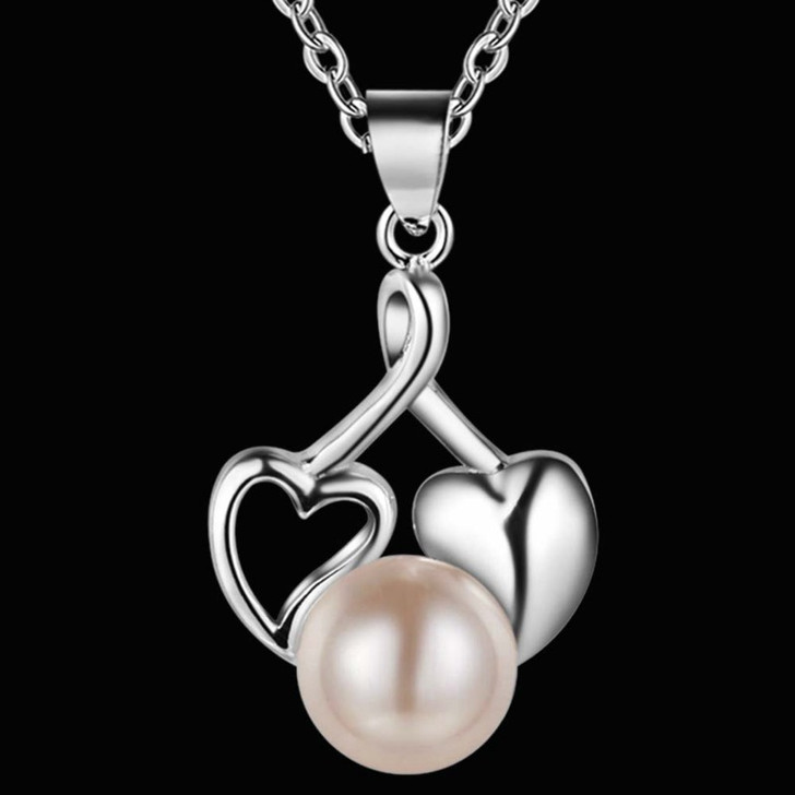 Freshwater Pearl Pendant Necklace in 925 Sterling Silver – product view 3