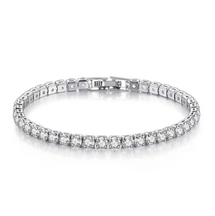 Moissanite Round Tennis Bracelet for Women