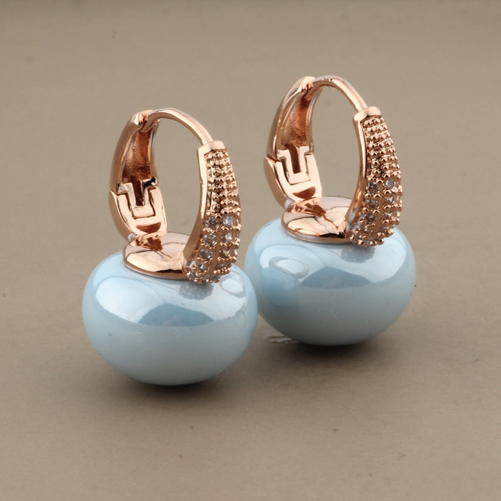 Zircon drop earrings Color 4 product view