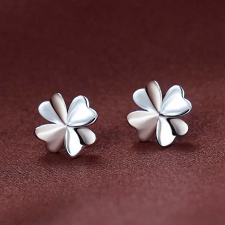 Flower Earrings for Women – Silver Tone – Style C – product image
