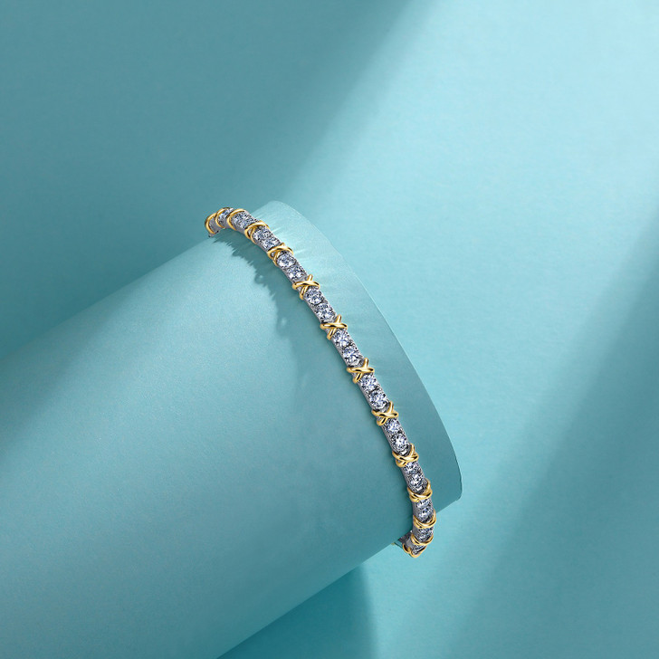 Grace Moissanite Tennis Bracelet for Women – Silver Tone