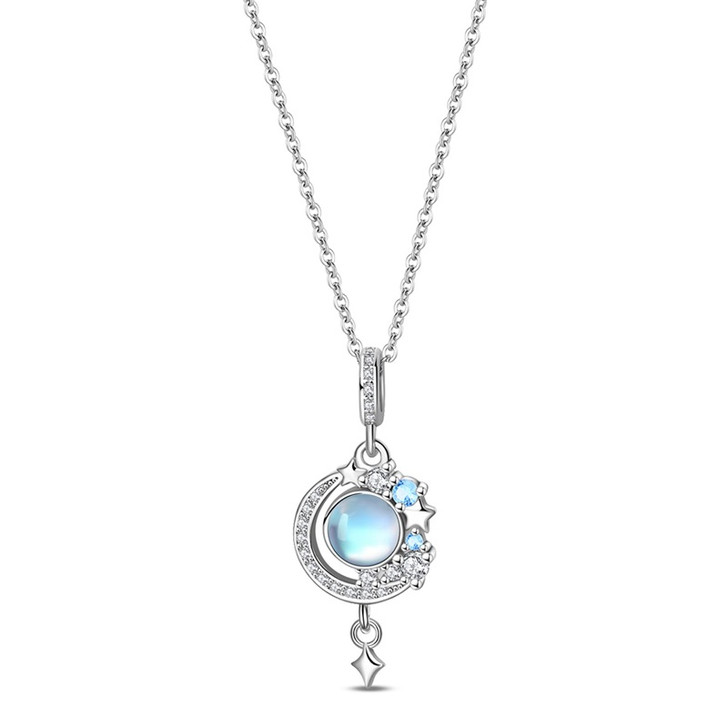 Cora Polished Pendant Necklace for Women – Silver Tone