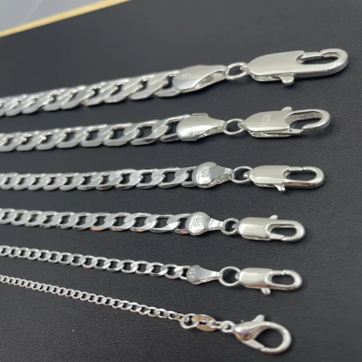 Rhea Polished Chain Necklace for Women – Silver Tone