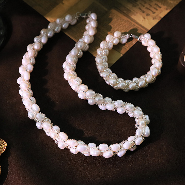 Jade Freshwater Pearl Classic Bracelet for Women – Pictured Finish