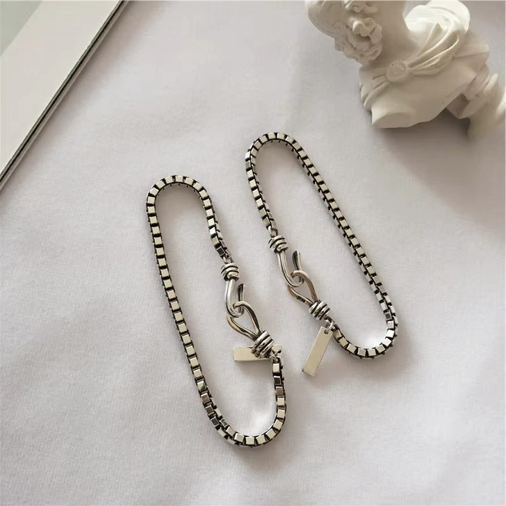 Nora Polished Classic Bracelet for Women – Silver Tone