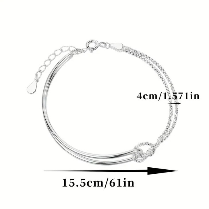 Geometric Collage Bracelet – Sterling Silver (2)