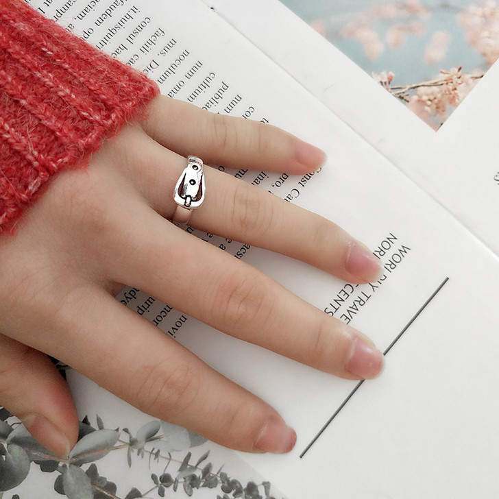 Belt Buckle Adjustable Ring – Sterling Silver (3)