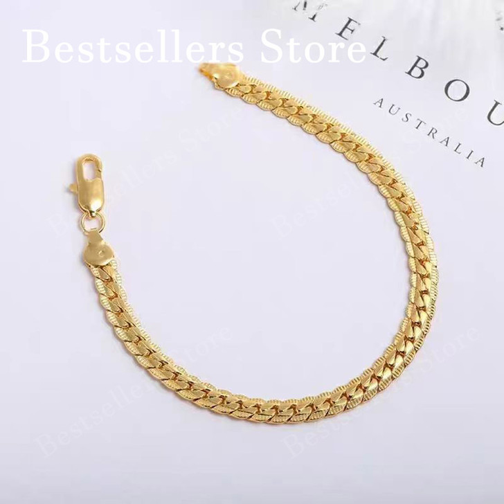 5mm Embossed Bracelet – Sterling Silver 20cm (3)