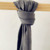 100% Charcoal Grey Muslin Cotton Swaddle Blanket