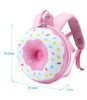 Generic Backpack Preschool Donut Series, pink round backpack with donut design, suitable for preschool children.