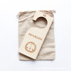 5pcs Large Size Baby Closet Size Divider Long Wooden card Hanger