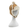 Generic Winter Bomber Hat Cute Pom, winter hat with faux fur lining and pom-pom on top, warm and stylish winter accessory for cold weather.