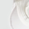 OONA White Romper Suit Boy Set Vest with Hat, close-up of the white romper with detailed stitching on the fabric.