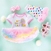 My First Easter Baby Girl Sets Infant Short Sleeve Dress Set