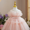 Girl Tutu Dress Fluffy Skirt  Bow on Waist Occasinal Dress Fashion Baby |OONA Kids