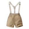 Toddler Three Pieces Set Boys Striped Shirt Bow and Suspender Set Semi-Formal Kids Suspender Short |OONA Kids