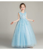 Girls long wedding dress skirt fluffy tulle princess dress 3-12 years old medium and large kids |OONA Kids