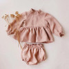 Linen Outfits Blouse Bloomer Set