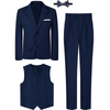Wedding Suits for Young Boys Navy Blue