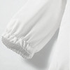 Minnie Me Rocky White Romper With Hat, white romper featuring an elastic waistband, displayed on a plain background.
