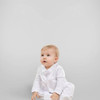 Minnie Me Austin Silver Cross Embroidery Set, product featuring silver embroidery set for babies with intricate design.