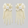 Satin Flower Gloves for Kids
